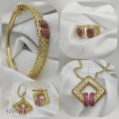Parure V RED Zircons DS