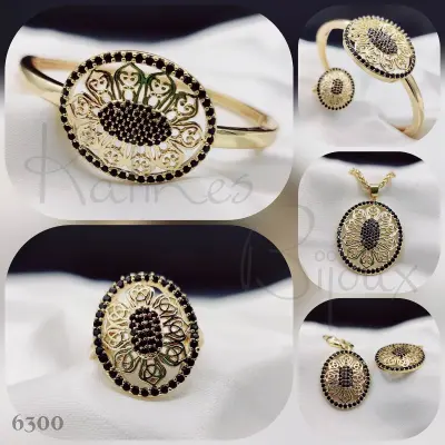 Parure Black Flowers DS